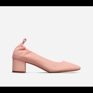 Pink Suede Everlane Day Heel